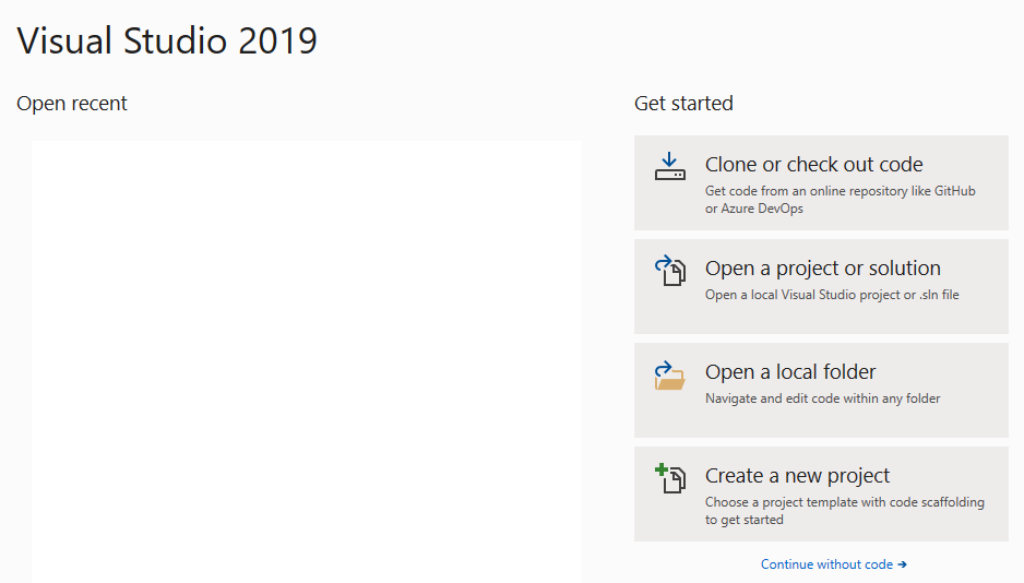 Working with Visual Studio 2019 free Community Edition
